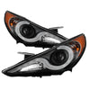 Spyder 5080882 fits Hyundai 11-13 Sonata Verson 2 Projector - Light Bar DRL Blk