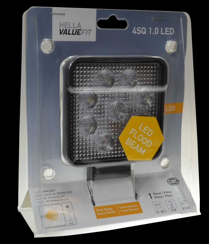 Hella 357103002 ValueFit Work Light 4SQ 1.0 LED MV CR LT
