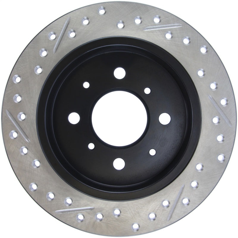 Stoptech 127.40017L 90-96 fits Acura Integra / 97-01 Integra (Exc. Type R) Slotted & Drilled Left Rear Rotor
