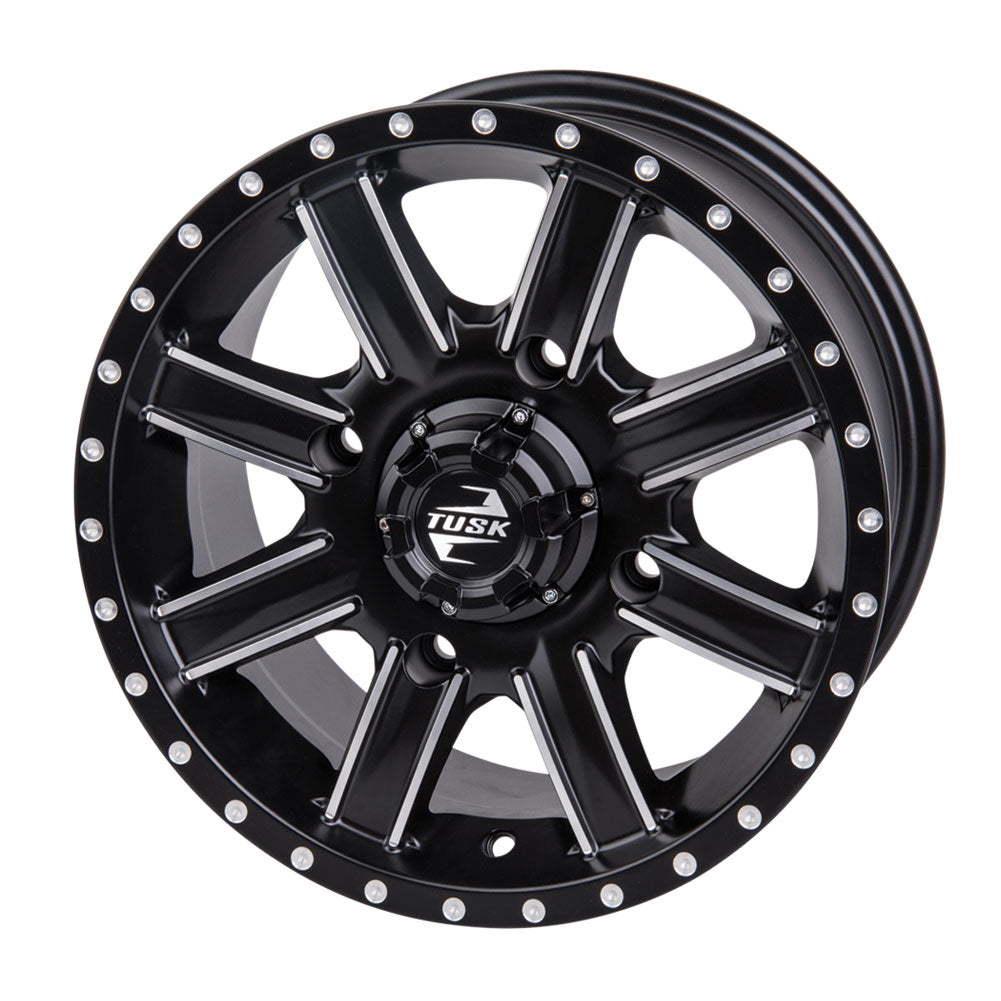 Tusk 1852760005 4/137 Cascade Wheel 12x7 5.0 + 2.0 Machined/Black