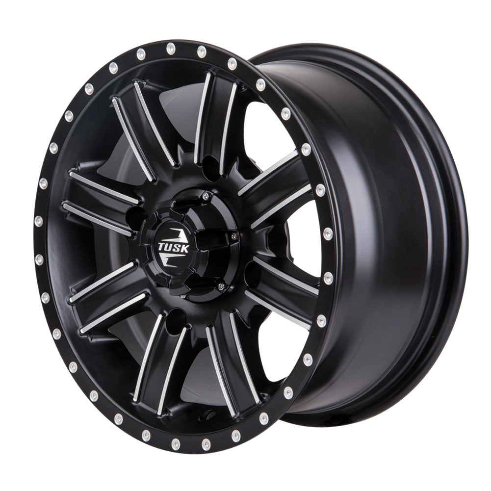 Tusk 1852760005 4/137 Cascade Wheel 12x7 5.0 + 2.0 Machined/Black