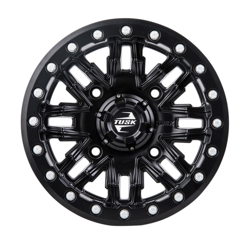 Tusk 1852780005 4/137 Nebo Beadlock Wheel 14x7 5.0 + 2.0 Matte Black