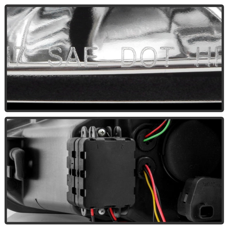 Spyder 5086457 fits Ford 15-18 Focus Projector Headlights - Seq Turn Light Bar