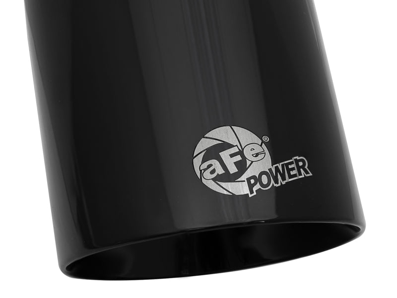 AFE 49T30454-B092 orce-Xp Univ 304 SS Double-Wall Clamp-On Exhaust Tip - Black