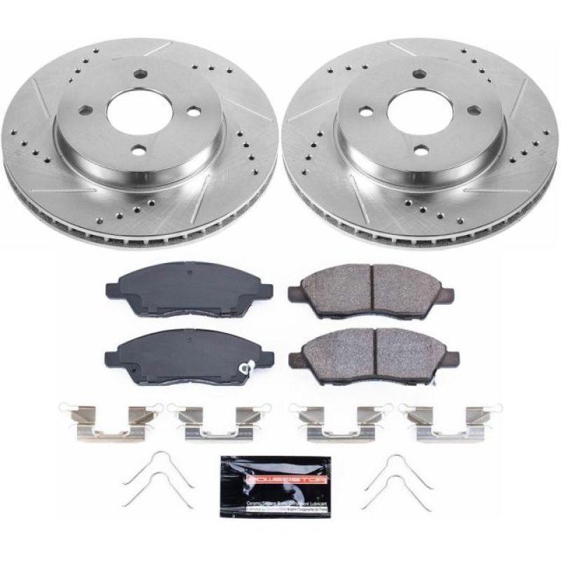PowerStop K6096 fits Nissan 12-18 Versa Front Z23 Evolution Sport Brake Kit