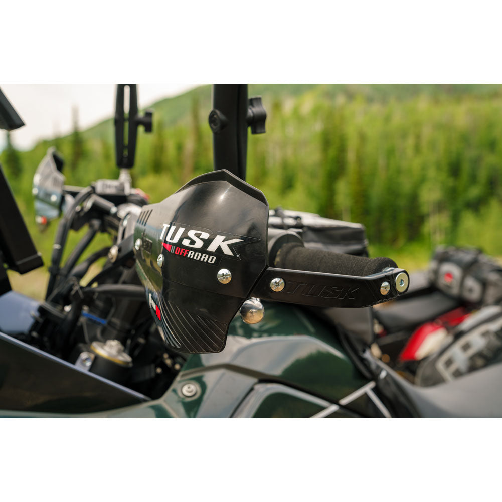 Tusk 1871450028 D-Flex Pro Adventure Handguards Black Bar Plastics 7/8"