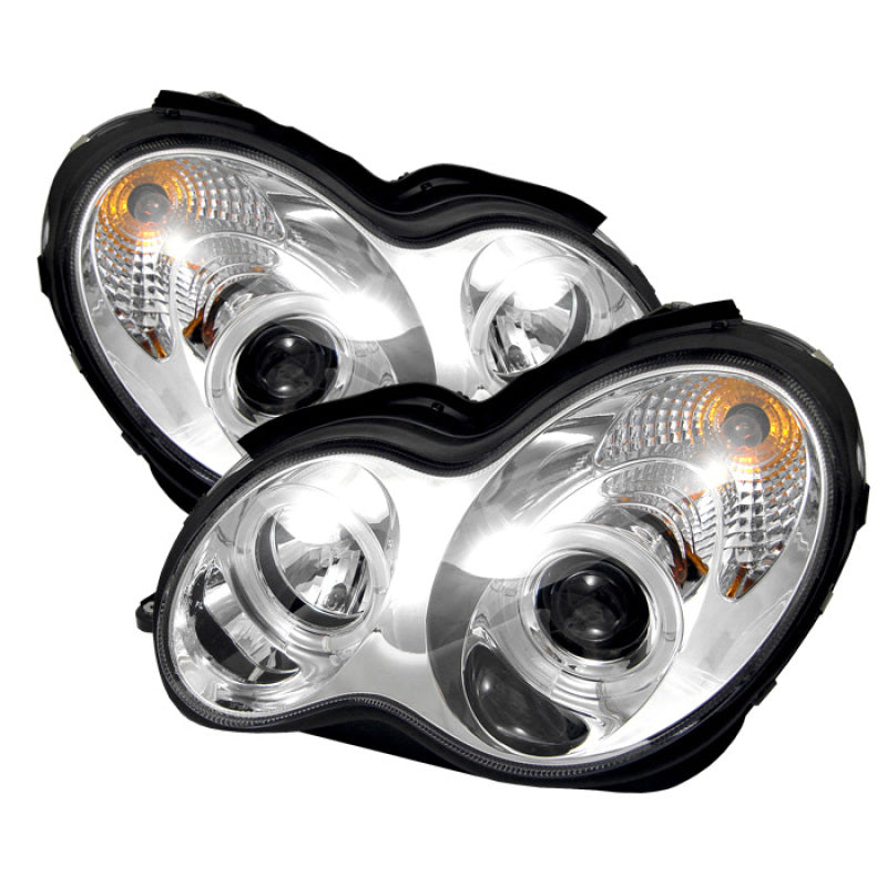 Spyder 5011268 fits Mercedes Benz C-Class 4 DrProjector Headlights Halogen-LED