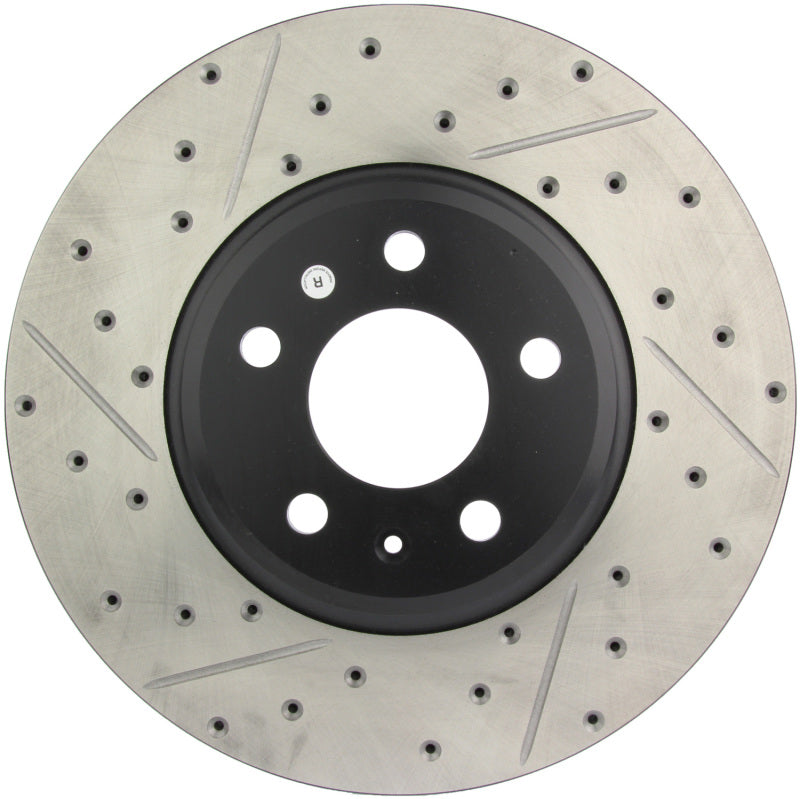 Stoptech 127.33123R Power Slot 09-10 Audi A4/A4 Quattro / 08-10 A5 / 10 S4 Front Right Drilled & Slotted Rotor