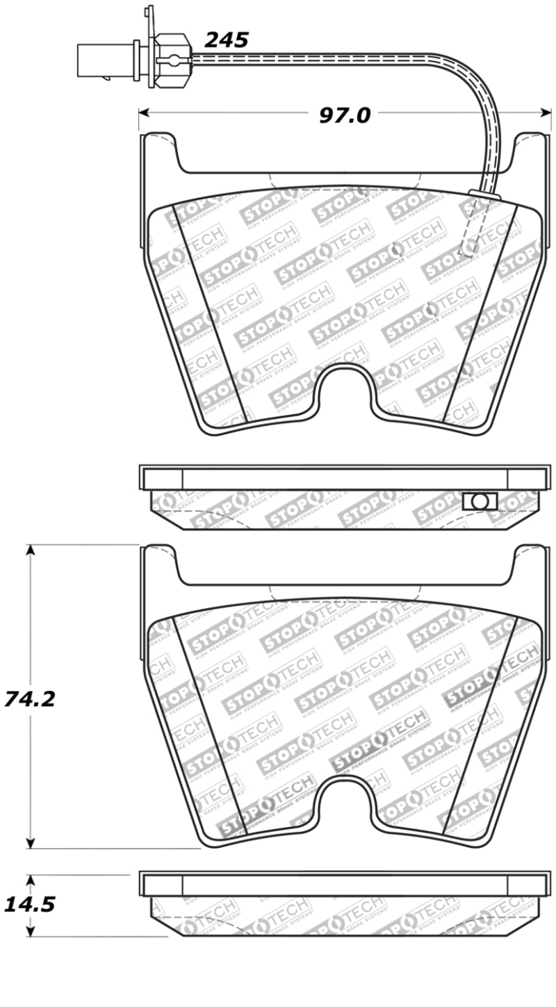 StopTech 308.1029 Street Touring Brake Pads