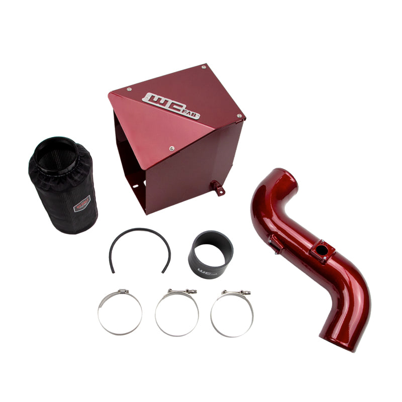 Wehrli WCF100194-RED fits Chevrolet 11-16 Duramax LML 4in Intake Kit - WCFab Red