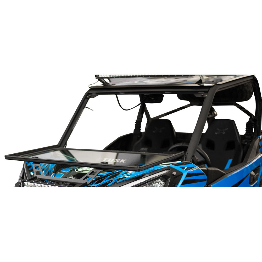 Tusk 1904590019 UTV Folding Glass Windshield with Windshield Wiper