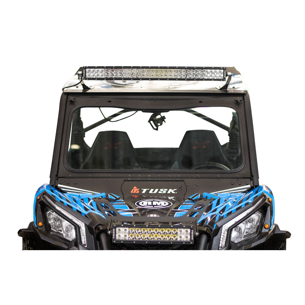 Tusk 1904590019 UTV Folding Glass Windshield with Windshield Wiper