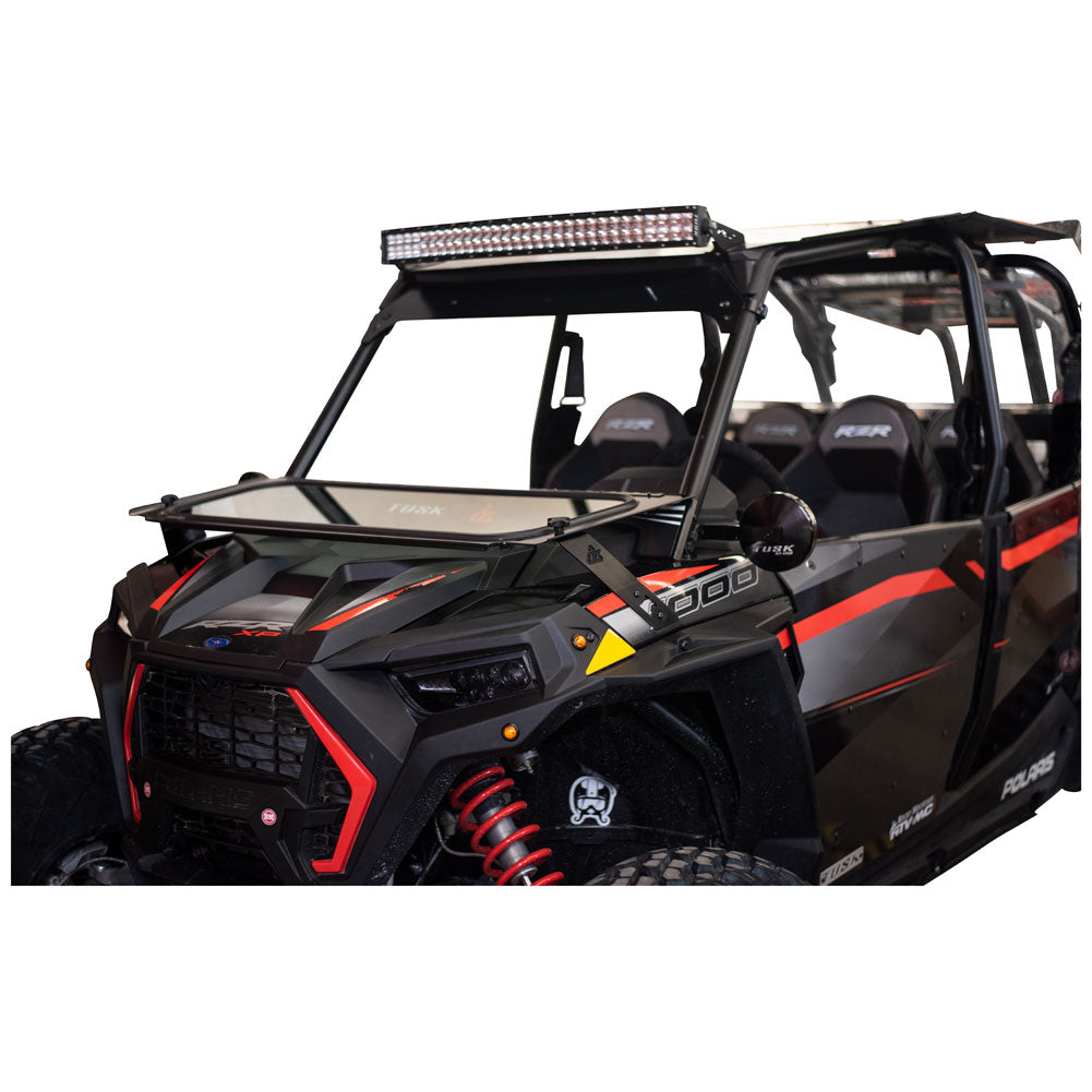 Tusk 1904590020 UTV Folding Glass Windshield with Windshield Wiper