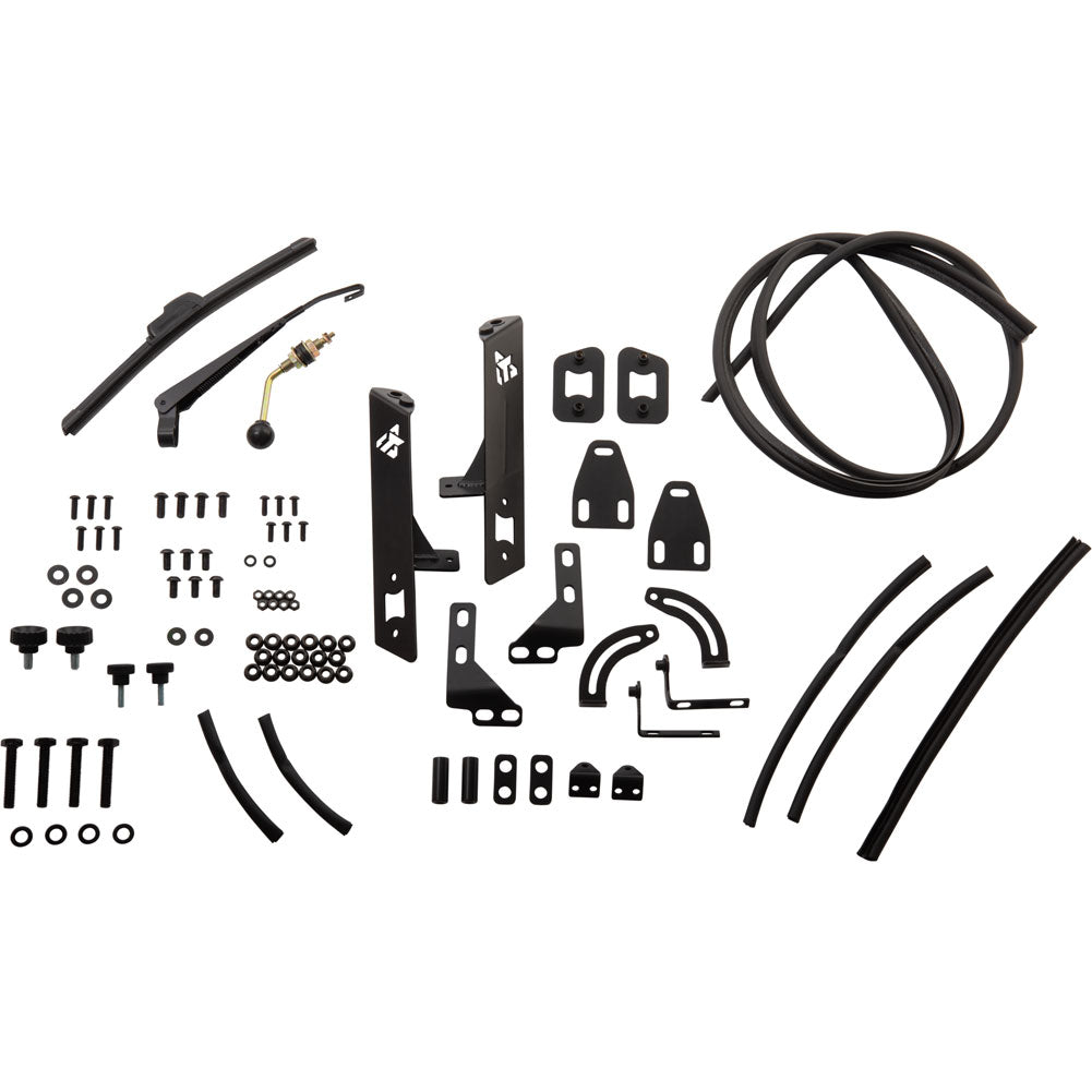 Tusk 1904590022 UTV Folding Glass Windshield with Windshield Wiper