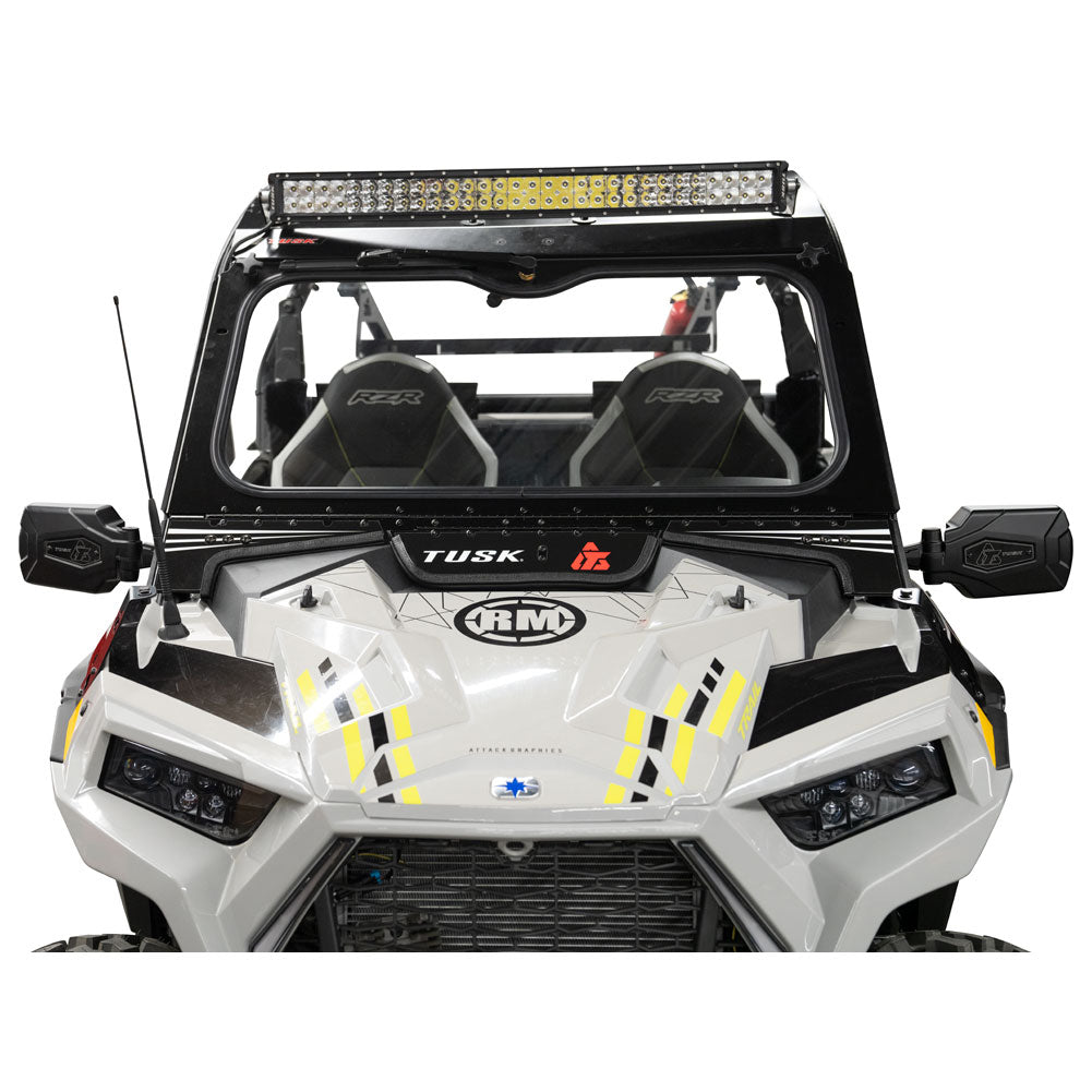 Tusk 1904590030 UTV Folding Glass Windshield with Windshield Wiper