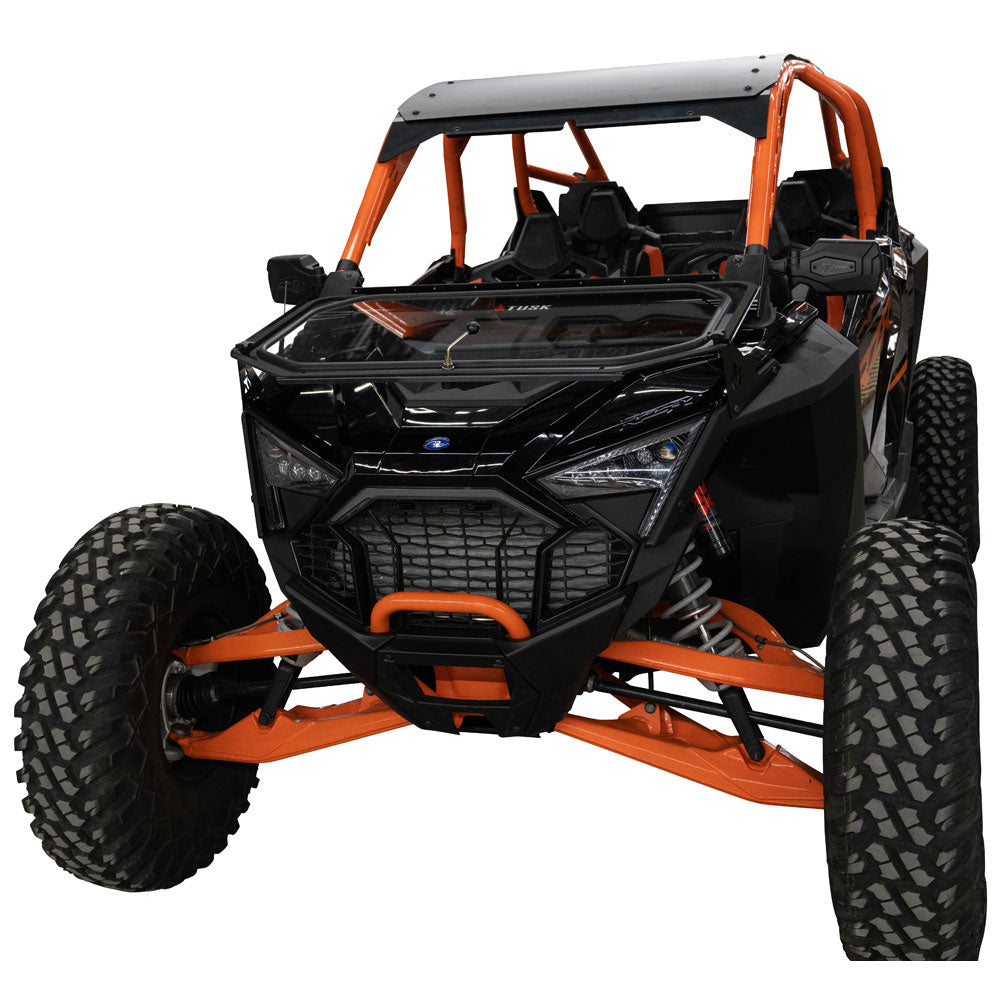 Tusk 1904590033 UTV Folding Glass Windshield with Windshield Wiper