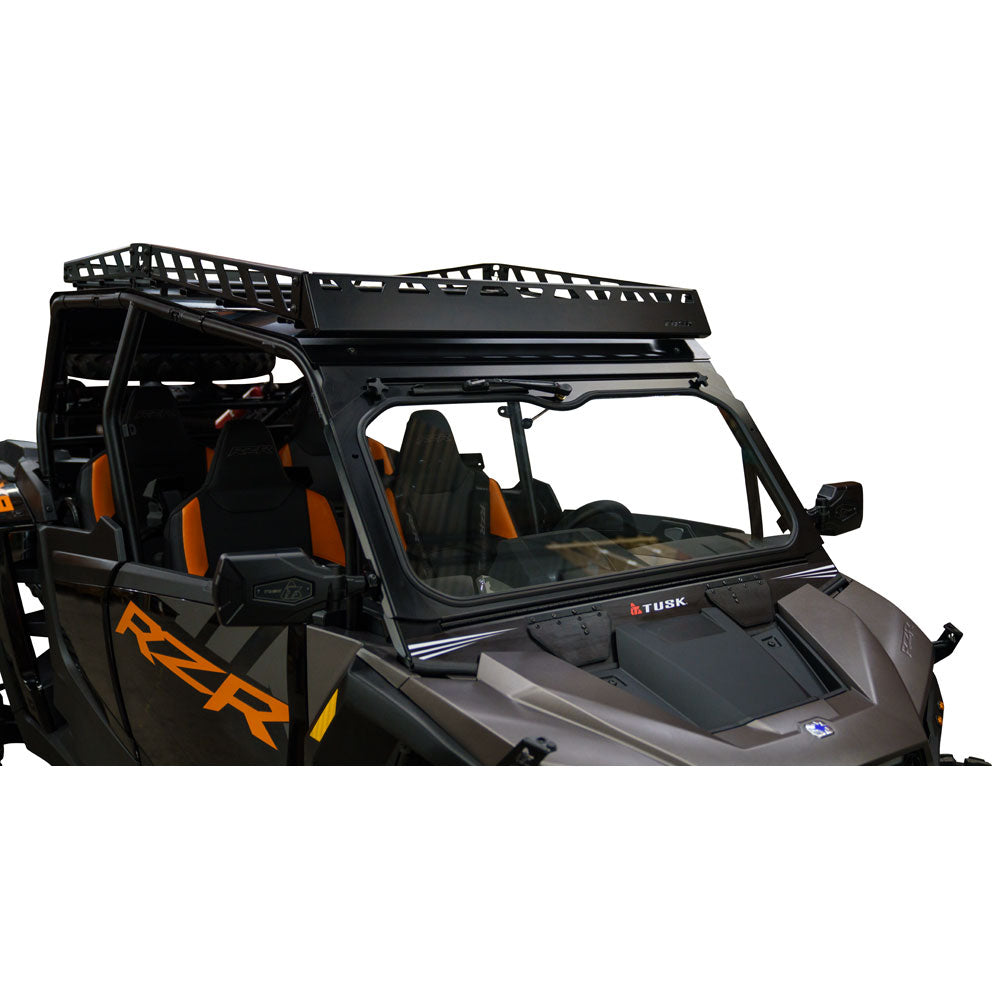 Tusk 1904590034 UTV Folding Glass Windshield with Windshield Wiper