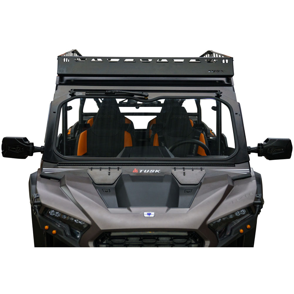 Tusk 1904590034 UTV Folding Glass Windshield with Windshield Wiper