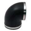 Spectre 9781 Coupler 4in. Elbow / 90 Degree (PVC) - Black