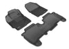 3D MAXpider 2014-2018 fits Kia Forte Kagu 2nd Row Floormats - Black