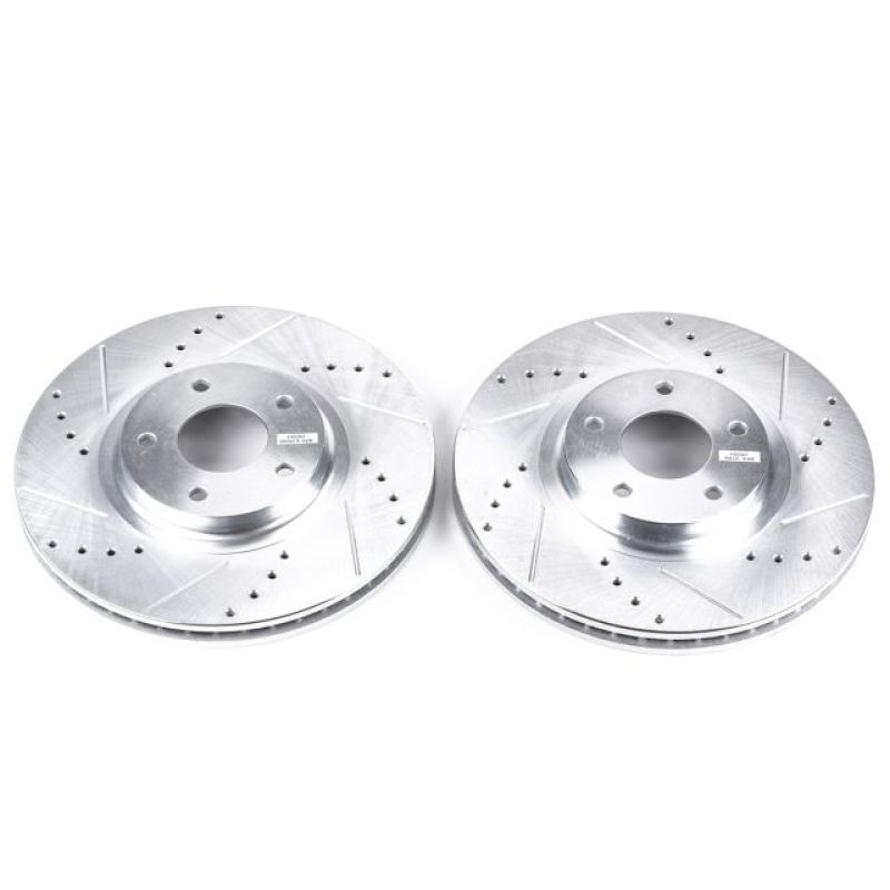 PowerStop fits Infiniti 03-05 FX35 Front Evolution Drilled & Slotted Rotors -