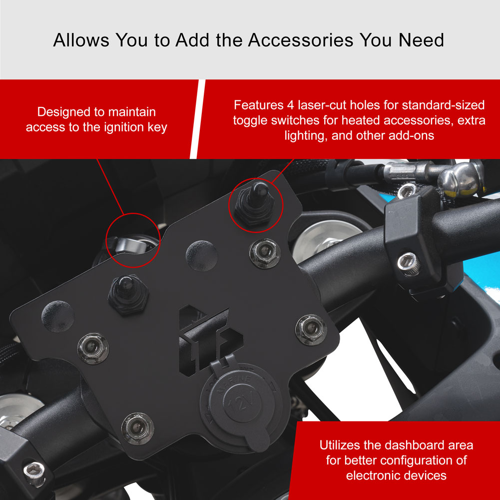 Tusk 1925100016 Accessory Dash Panel Black Powder Coated