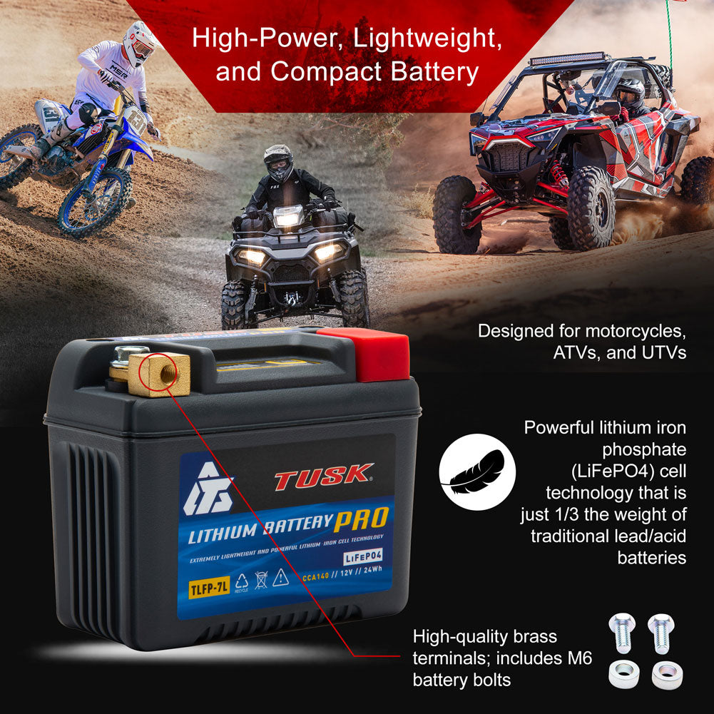 Tusk 1936090002 Lithium Pro Battery TLFP-9R