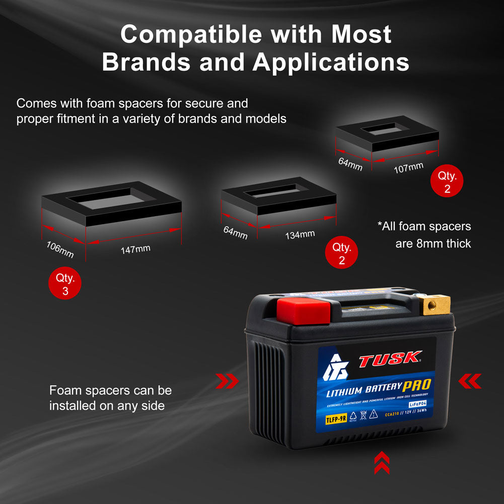 Tusk 1936090002 Lithium Pro Battery TLFP-9R