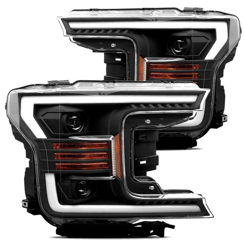 AlphaRex 880186 fits Ford 18-19 F-150 PRO-Series Proj Headlights Plank Style Ma