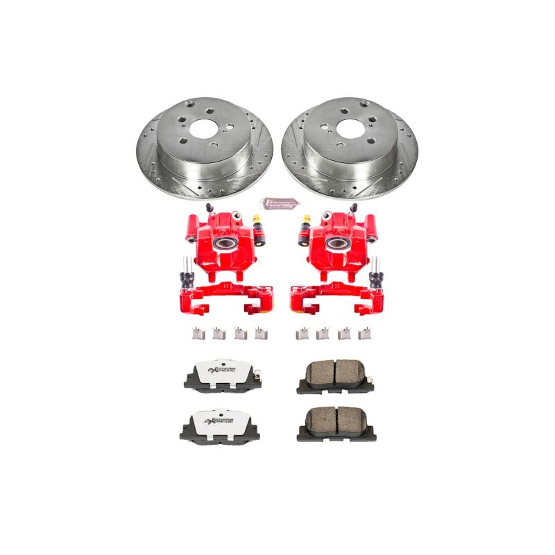 PowerStop KC2319 26 fits Scion tC Rear Z26 Street Warrior Brake Kit w/Calipers