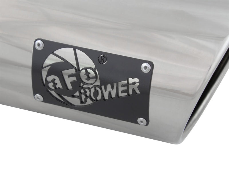 AFE 49T40501-P15 Exhaust Tip Bolt On Polished 4in Inlex x 5in Outlet x 15in