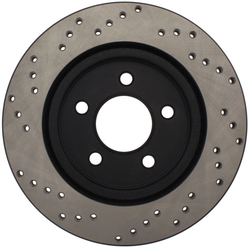 Stoptech 128.61087L 05-10 fits Ford Mustang V6/4.0L / GT V8/4.6L Cross Drilled Left Rear Rotor