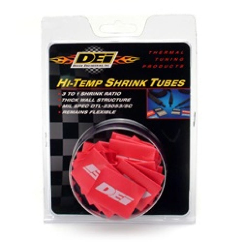 DEI 10821 Hi-Temp Shrink Tube 12mm x 1.5in - Red
