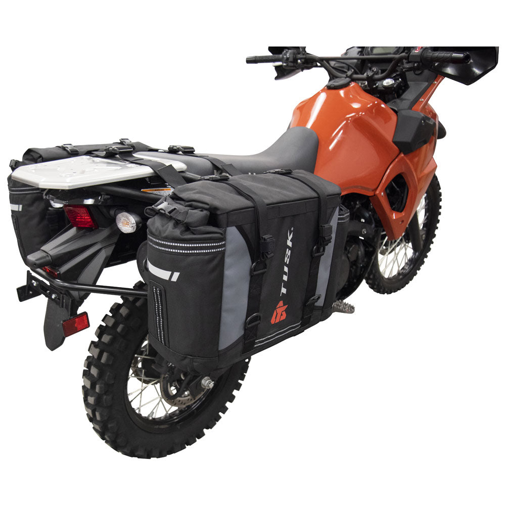 Tusk 1999660026 Pannier Racks With Olympus Pannier Bags Black/Grey