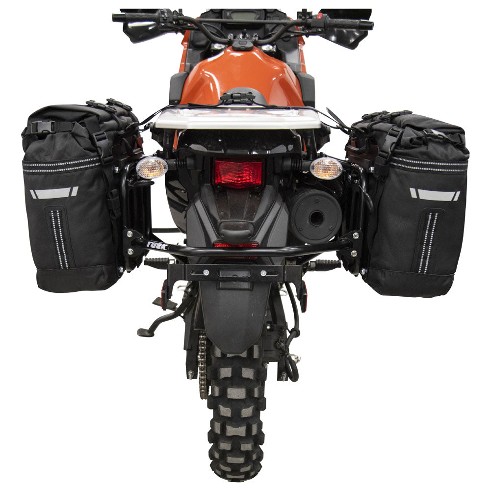 Tusk 1999660026 Pannier Racks With Olympus Pannier Bags Black/Grey