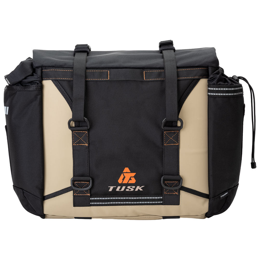 Tusk 1999660045 Pannier Racks With Olympus Pannier Bags Black/Tan