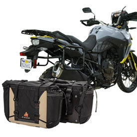 Tusk 1999660052 Pannier Racks With Olympus Pannier Bags Black/Tan