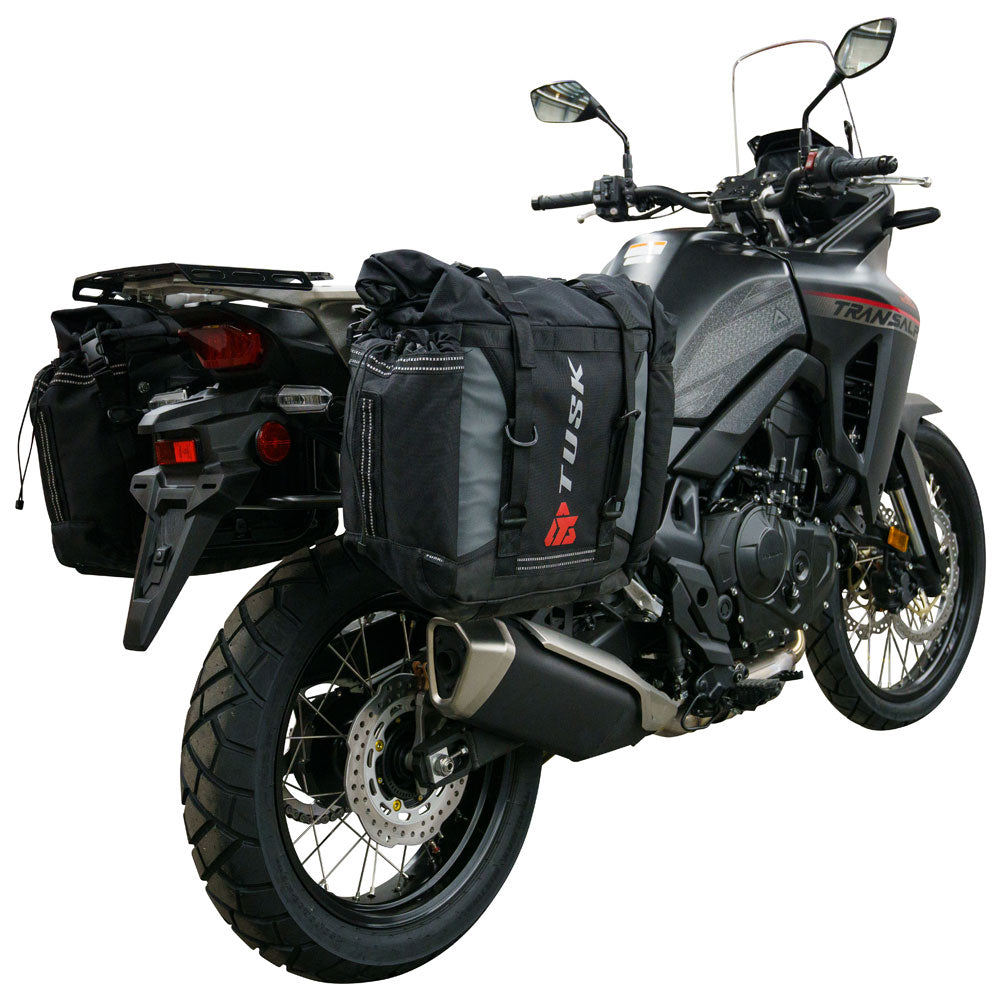 Tusk 1999660054 Pannier Racks With Olympus Pannier Bags Black/Grey