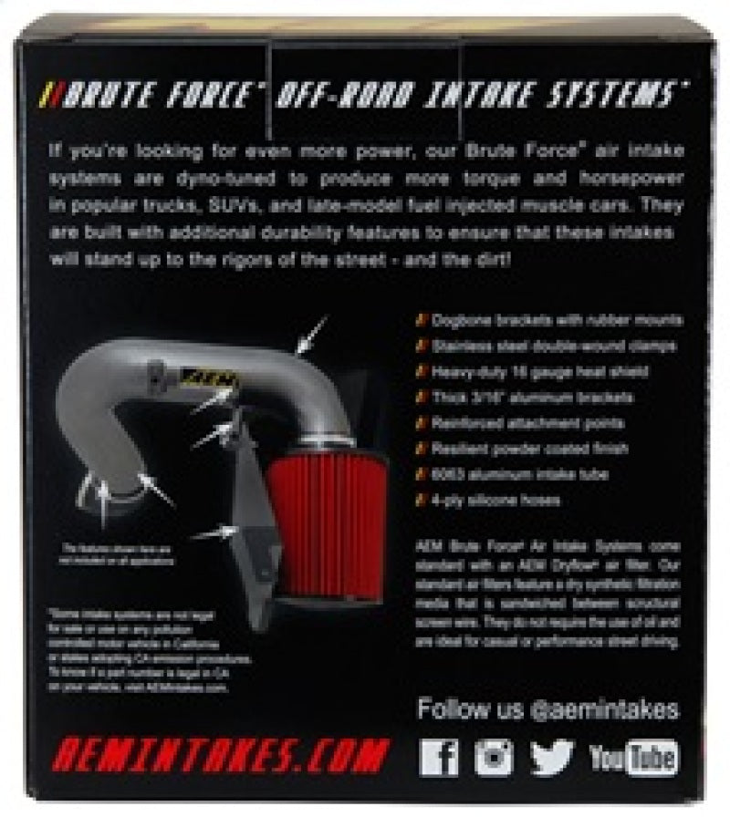 AEM 21-202BF 2.75 inch x 5 inch DryFlow Air Filter