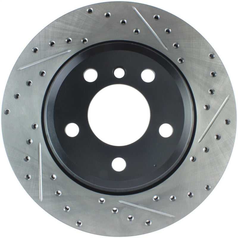 Stoptech 127.34141L 12-16 BMW 335i Slotted & Drilled Rear Left Rotor