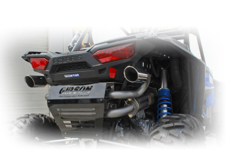 Gibson 98021 fits Polaris 15-17 RZR XP 1000 EPS Base 2.25in Dual Exhaust - Stai