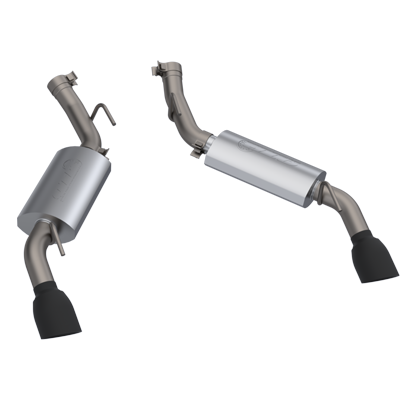 QTP 600116B 2016-2024 fits Chevrolet Camaro SS 6.2L QTP AR3 Dual Tip Axle Back Black Tips