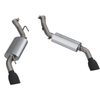 QTP 600116B 2016-2024 fits Chevrolet Camaro SS 6.2L QTP AR3 Dual Tip Axle Back Black Tips