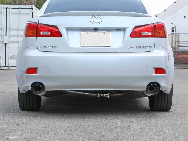 AFE 49-36055-L Takeda 06-13 fits Lexus IS250/IS350 SS Axle-Back Exhaust w/ Blue