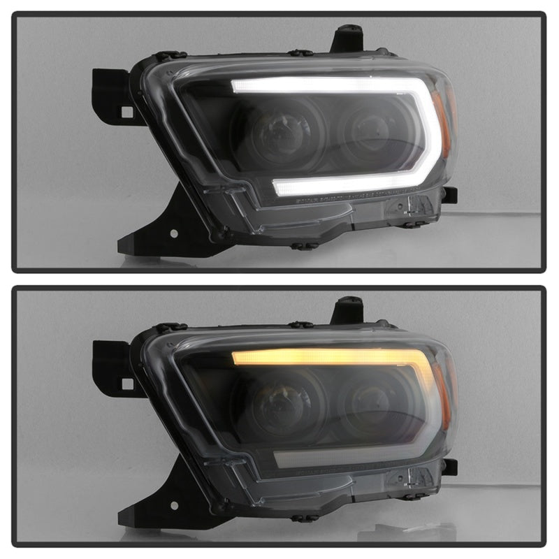 Spyder 5085818 fits Toyota 16-18 Tacoma Projector Headlights - Seq LED Turn - B