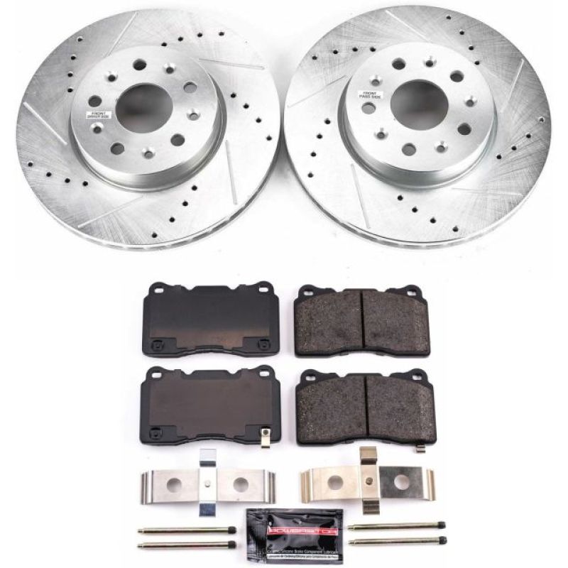 PowerStop K7001 fits Cadillac 14-18 CTS Front Z23 Evolution Sport Brake Kit