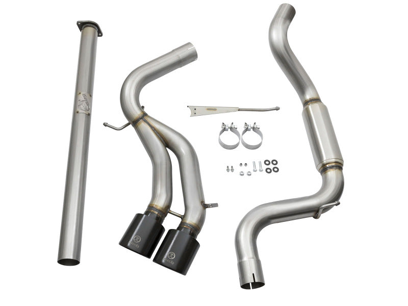 AFE 49-33083-B 3in SS Exhaust Cat-Back 13-16 fits Ford Focus ST 2.0L Black Tip
