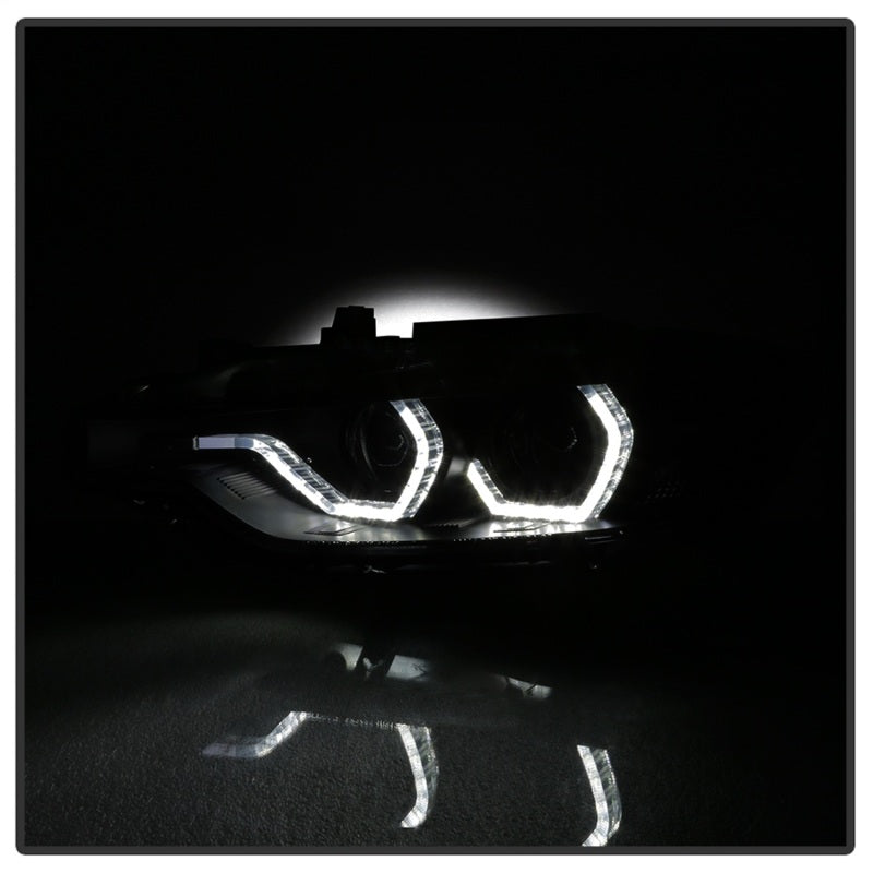 Spyder 5085047 fits BMW 12-14 F30 3 Series 4DR Projector Headlights - LED DRL -