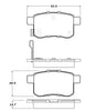 Stoptech 308.1336 Performance Touring Brake Pads