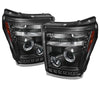 Spyder 5071729 fits Ford 11-15 Super Duty Projector Headlights CCFL Halo DRL Bl